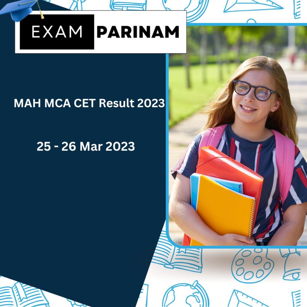 MAH MCA CET Result 2023